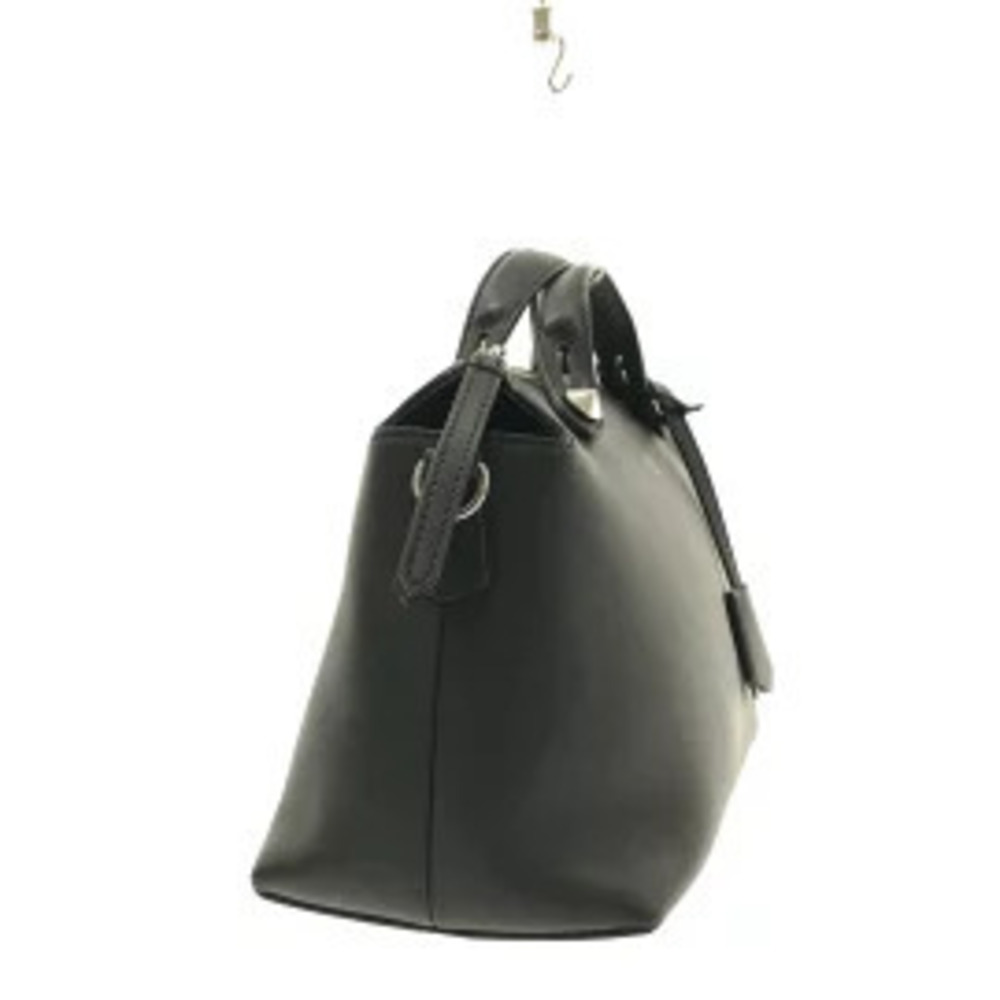Fendi By The Way Leather Shoulder Bag Handbag Black Leather
